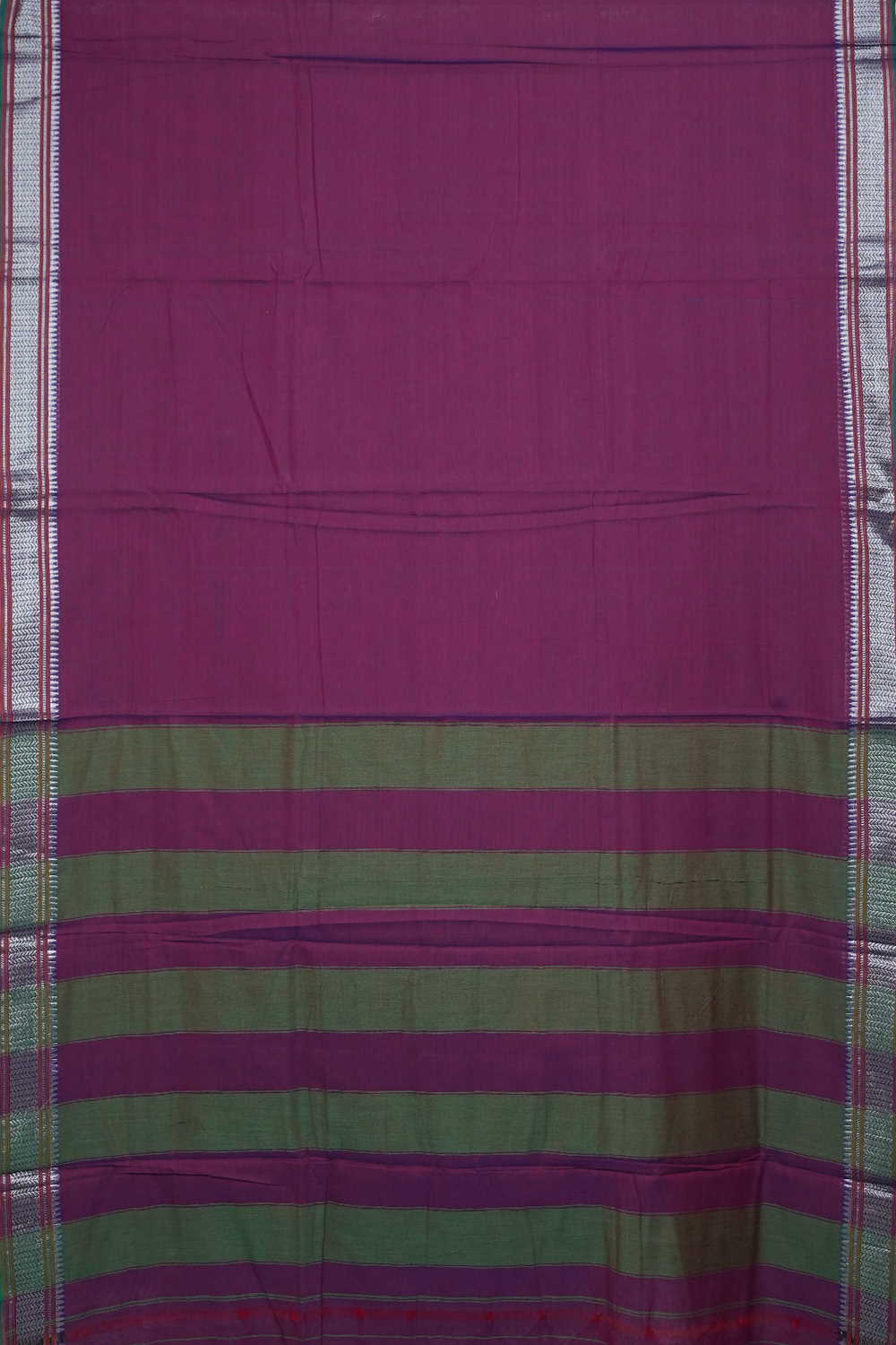 Poppy Purple Narayanpet Cotton saree