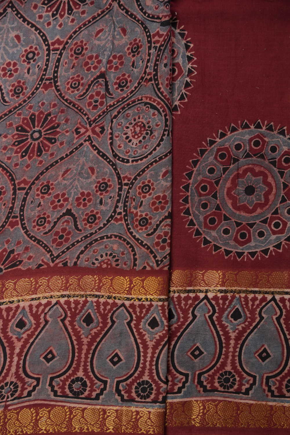 Block Printed Cotton Sarees - Matkatus 