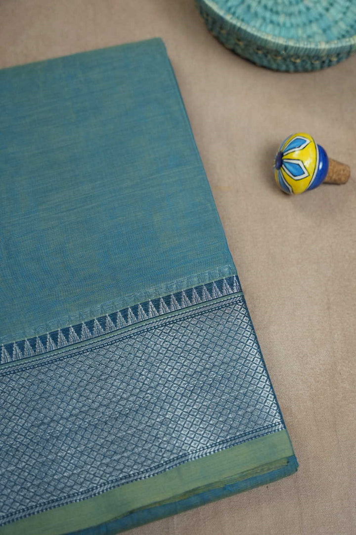 Shade of Ice Blue Narayanpet Cotton saree