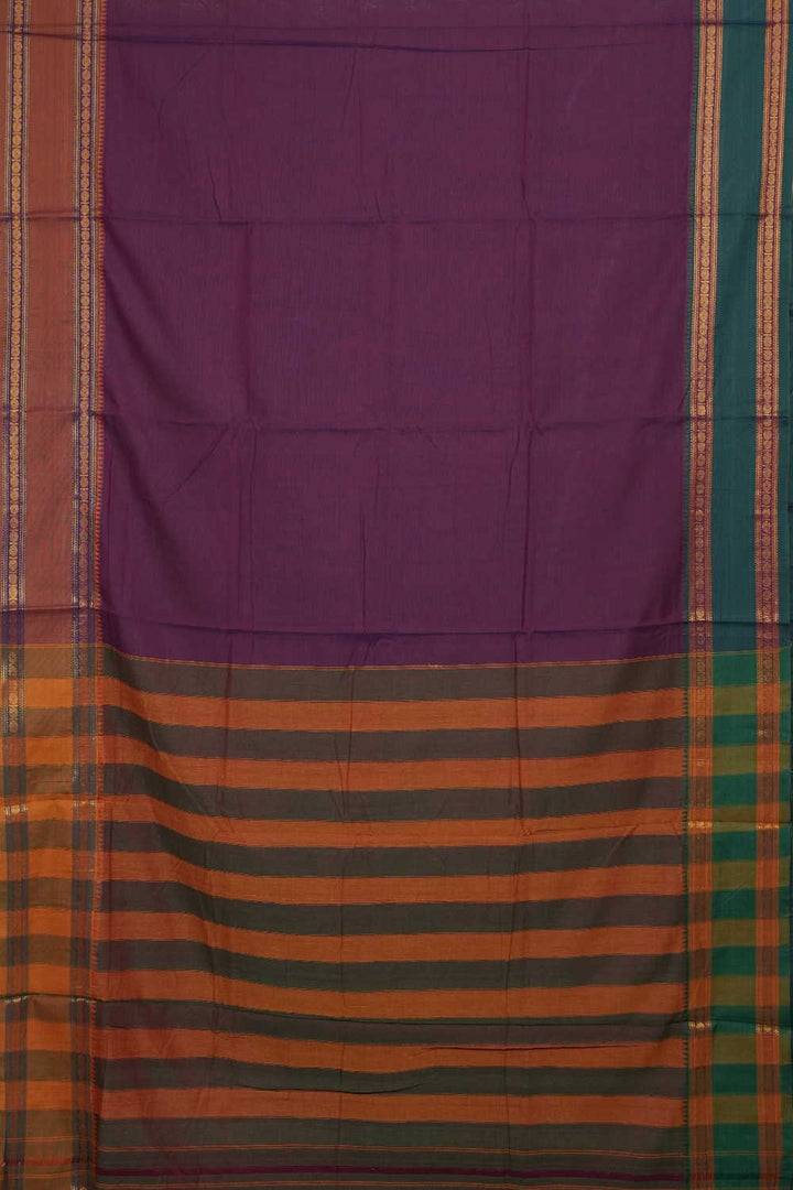 Dual Shaded Purple with Pink Narayanpet Cotton saree