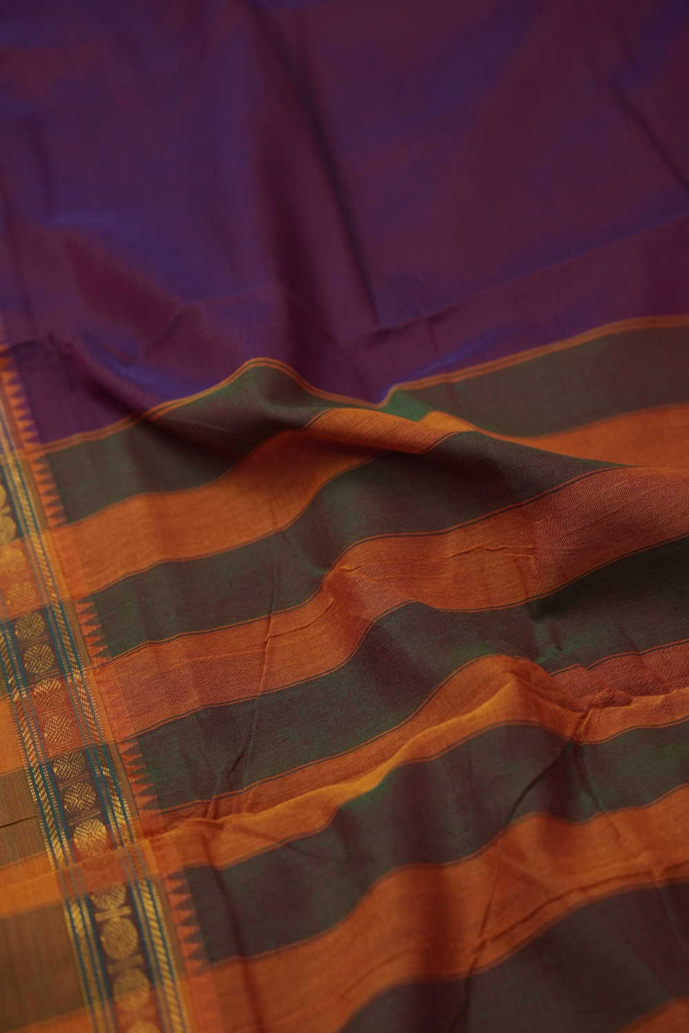 Dual Shaded Purple with Pink Narayanpet Cotton saree