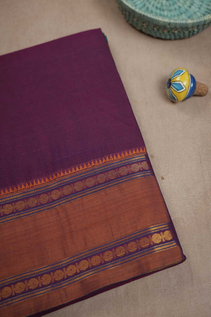 Dual Shaded Purple with Pink Narayanpet Cotton saree