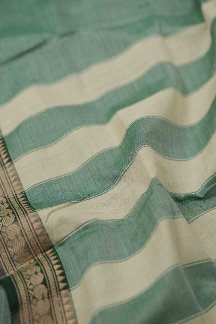 Soft Green Narayanpet Cotton saree