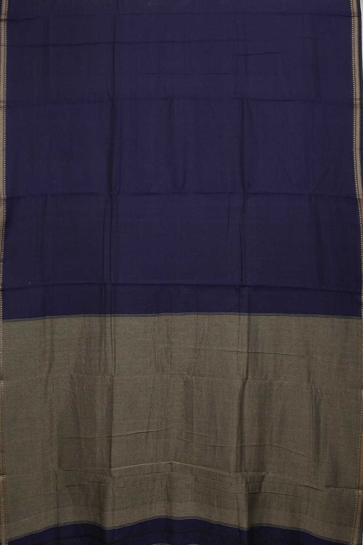 Ink Blue Narayanpet Cotton saree