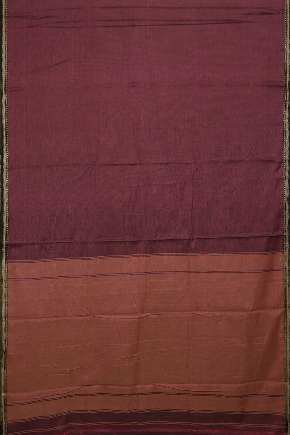 Mauve Rust Pink Narayanpet Cotton saree