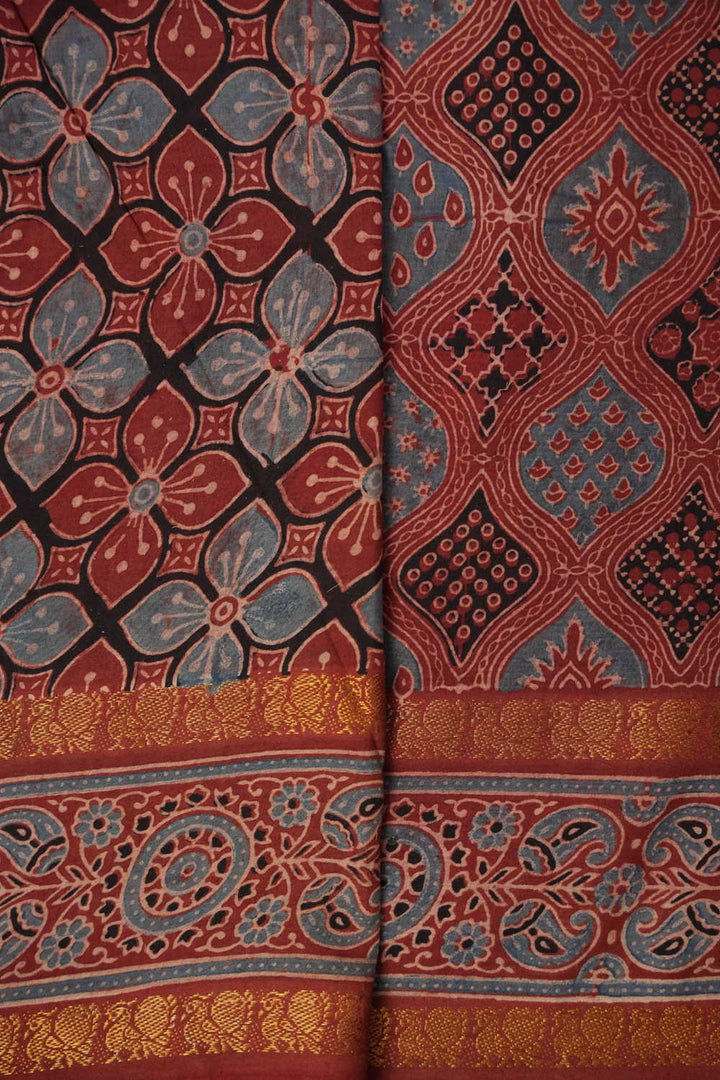 Block Printed Cotton Sarees - Matkatus 