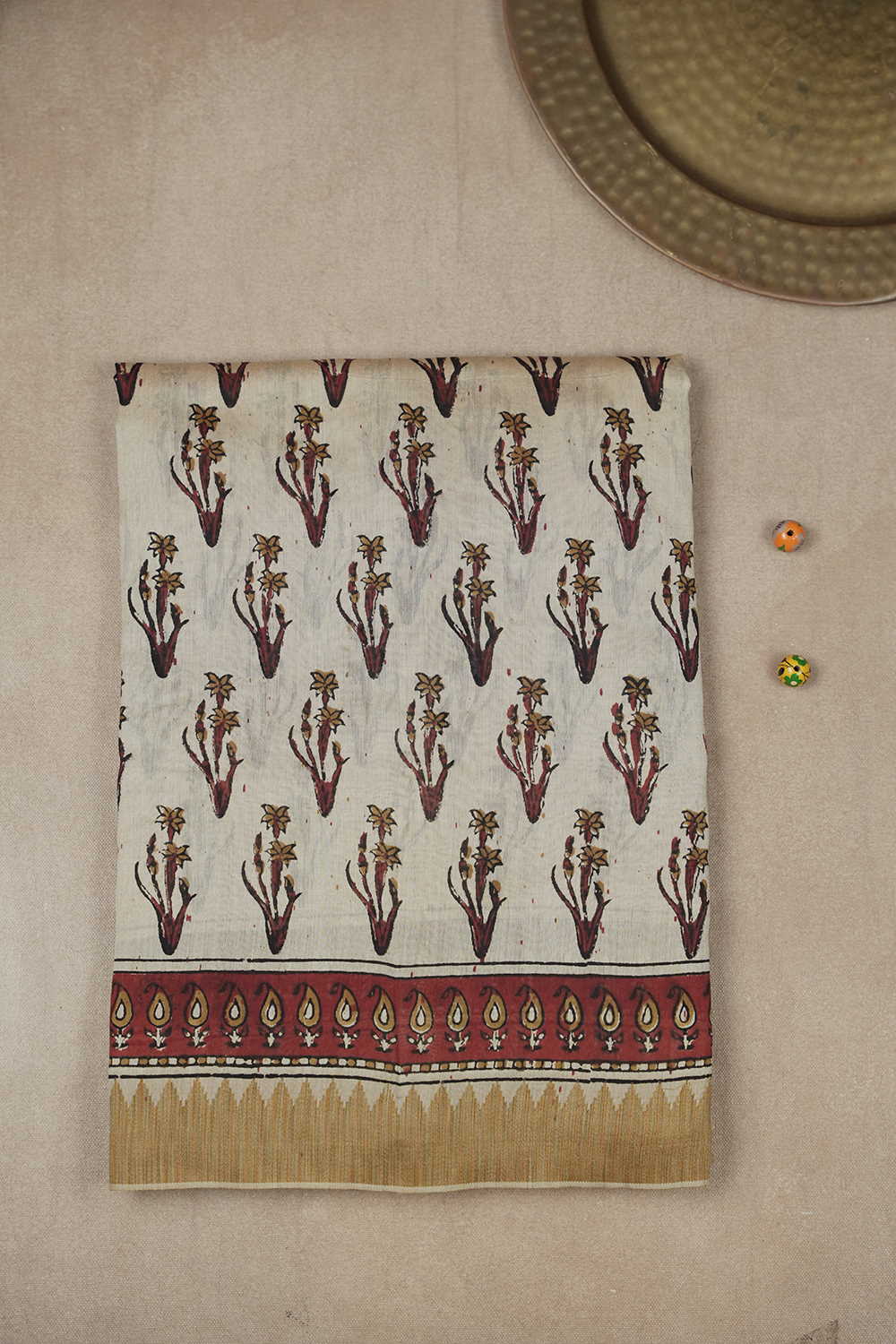 Printed Silk Cotton Saree-Matkatus