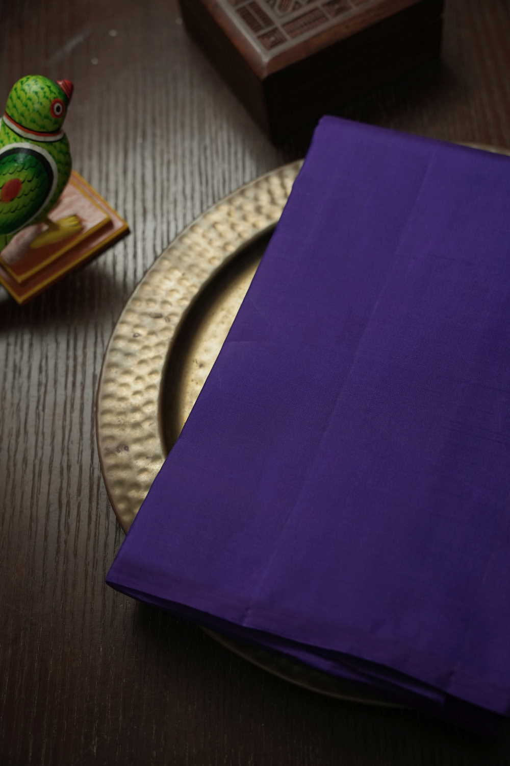 vivid Purple Kanchi Silk saree