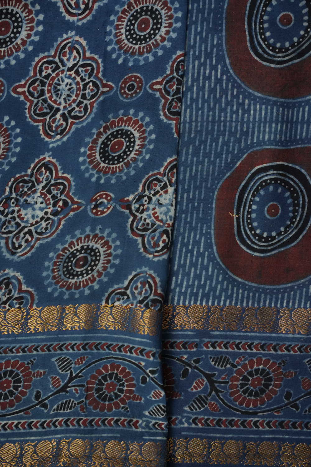 Block Printed Cotton Sarees - Matkatus 