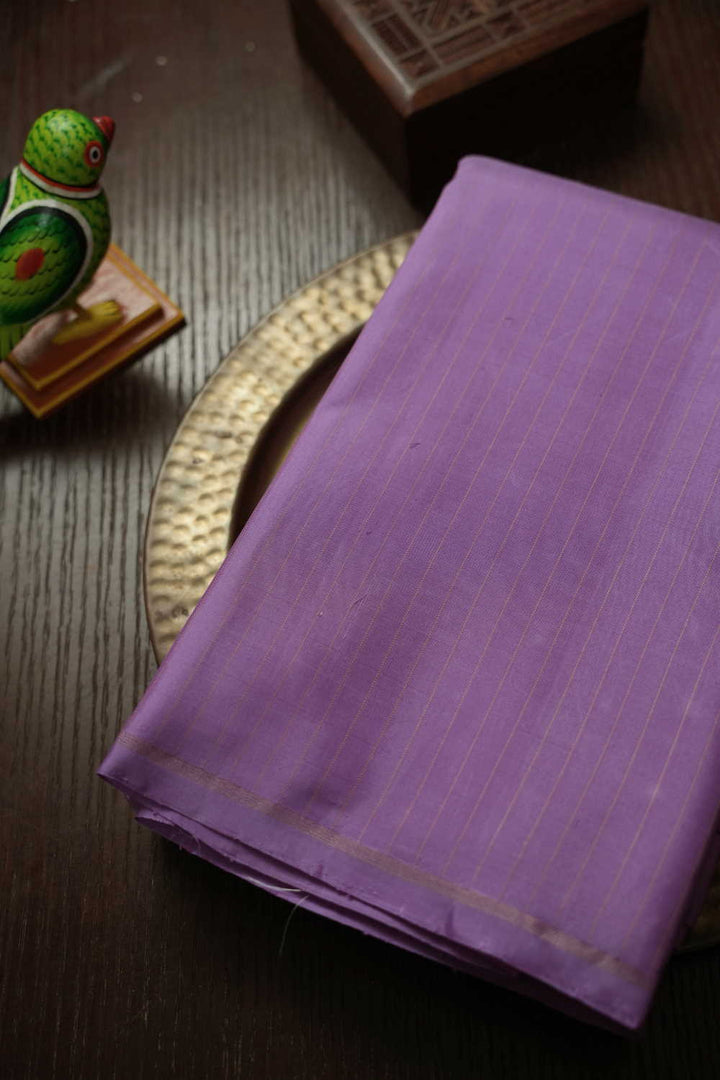 Lilac Purple Kanchipuram Silk saree