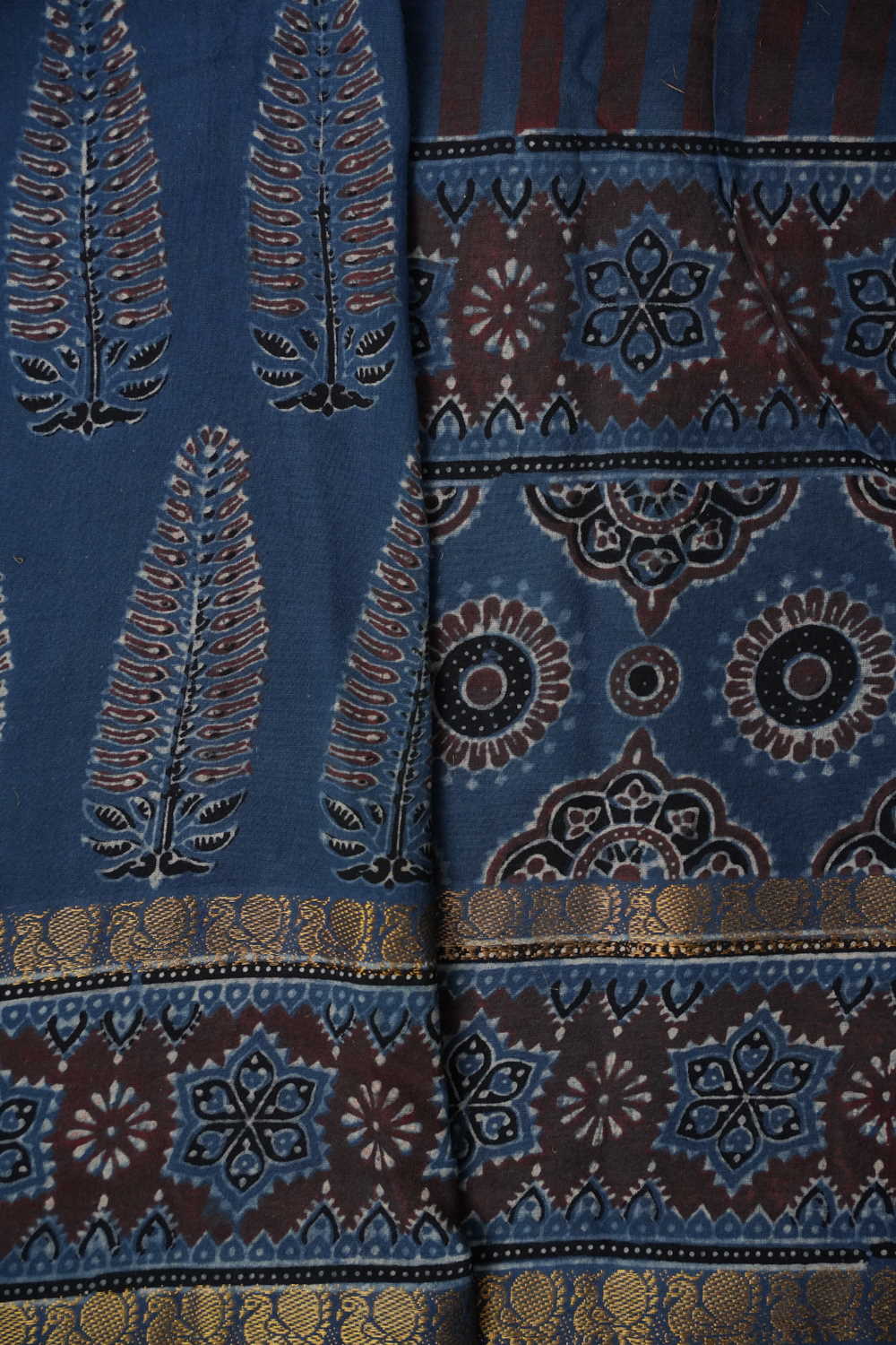 Block Printed Cotton Sarees - Matkatus 