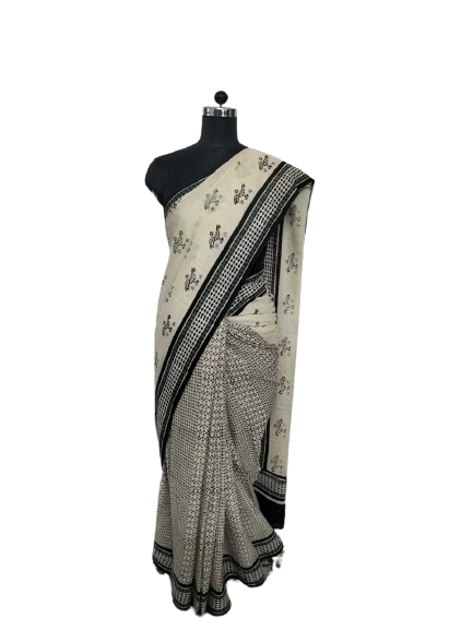 Block Printed Sarees - Matkatus 