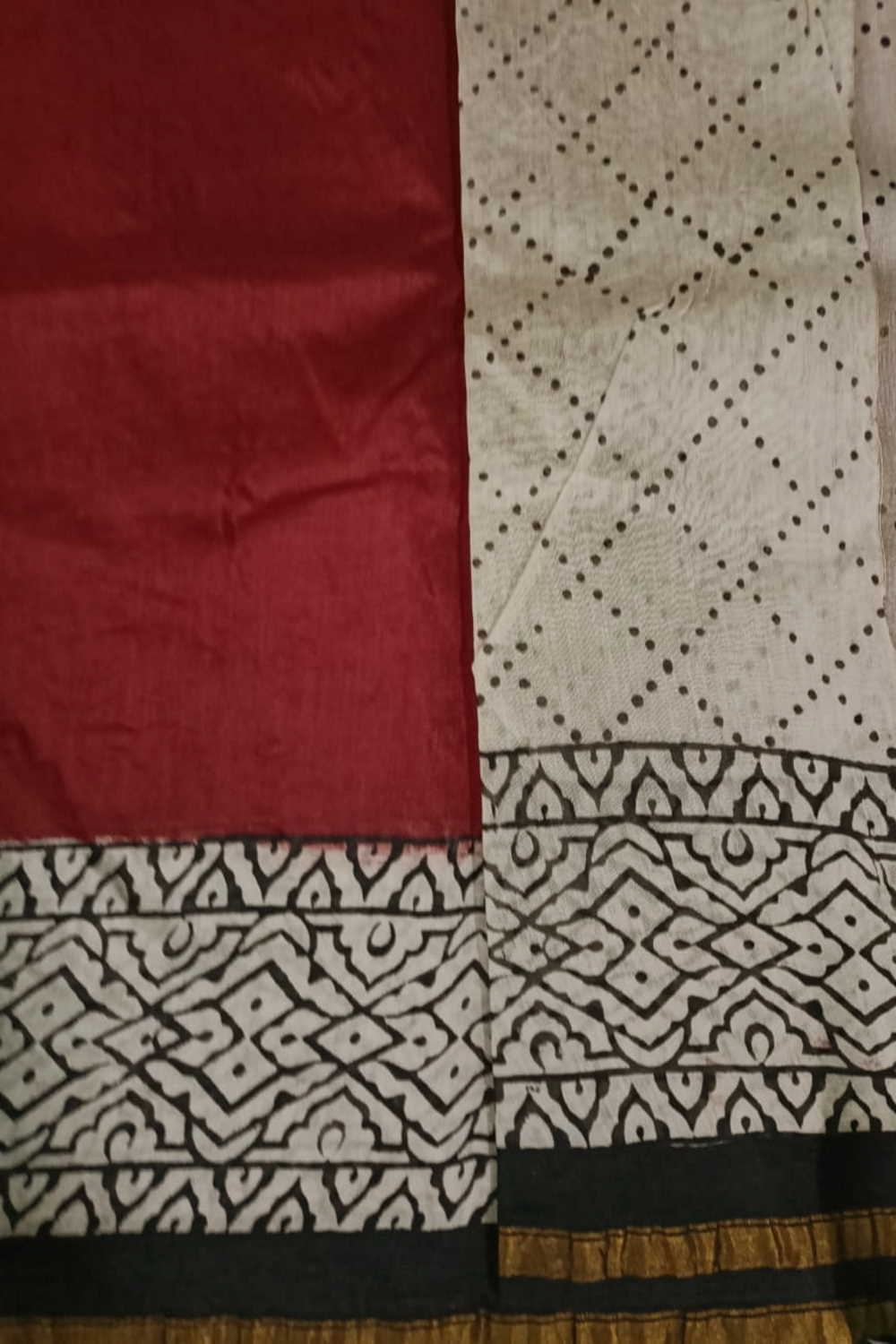 Block Printed Saree-Matkatus 