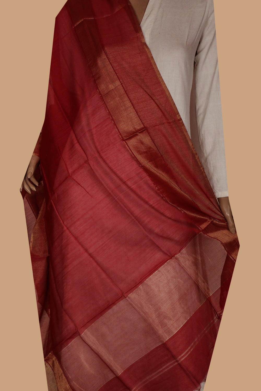 Dupattas - Buy Handwoven Maheshwari Silk Cotton Dupattas - Matkatus