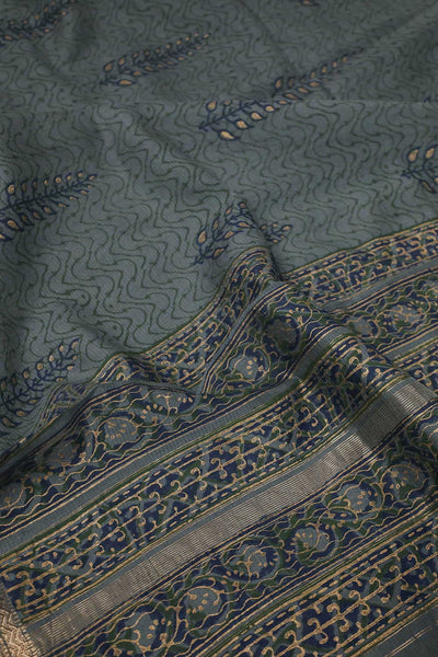 Floral Pattern Block Printed Mangalagiri Dupatta