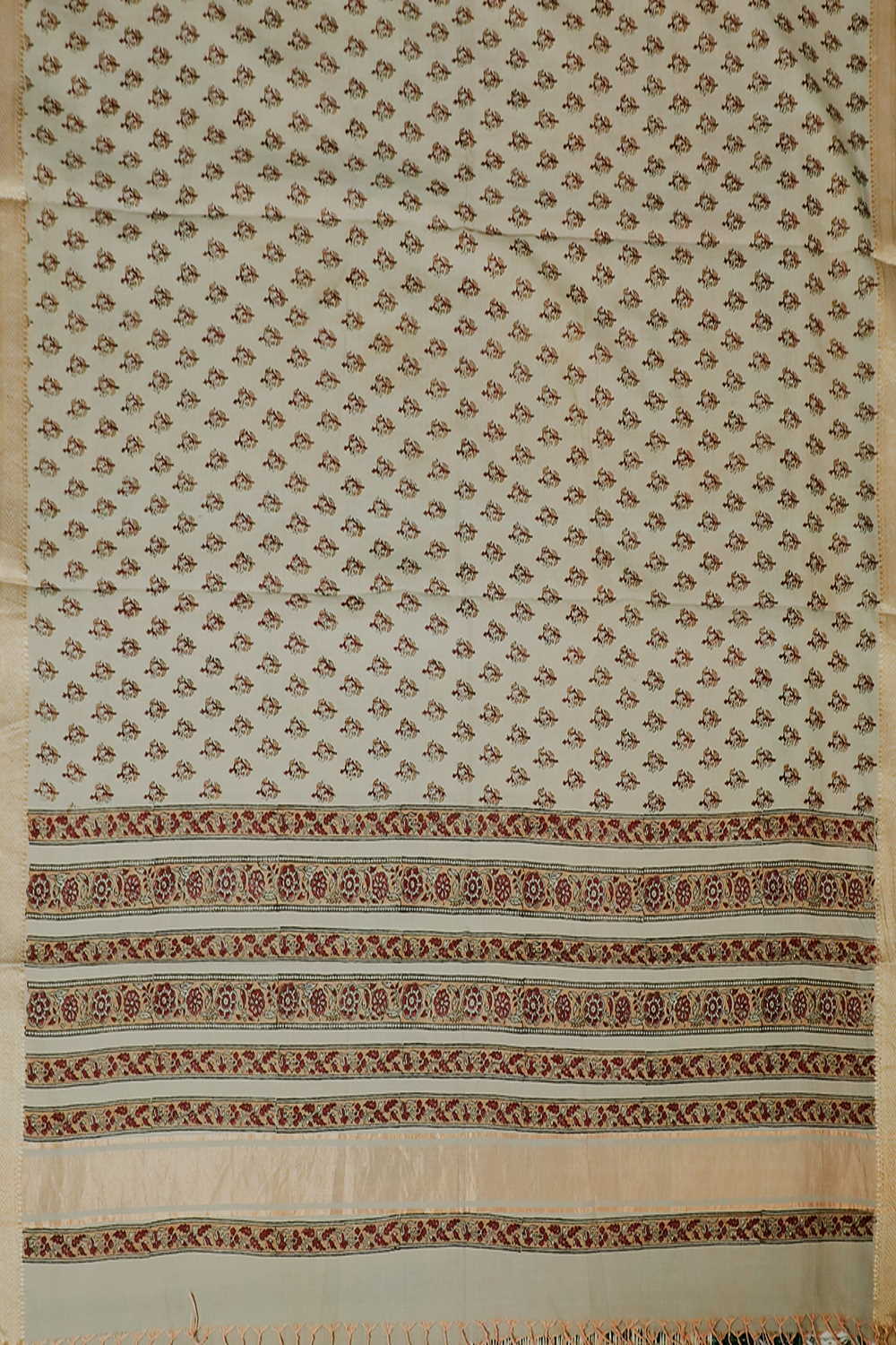 Little Florets Block Printed Mangalagiri Dupatta