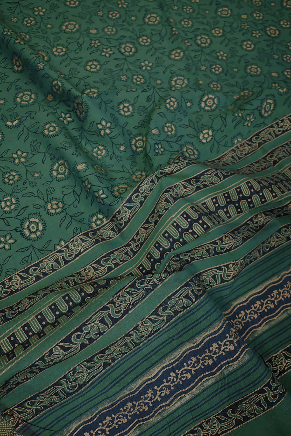 Block Printed Cotton Dupatta - Matkatus  