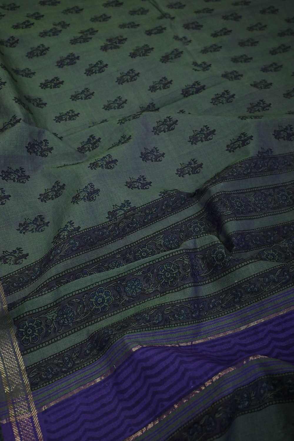 Block Printed Cotton Dupatta - Matkatus  