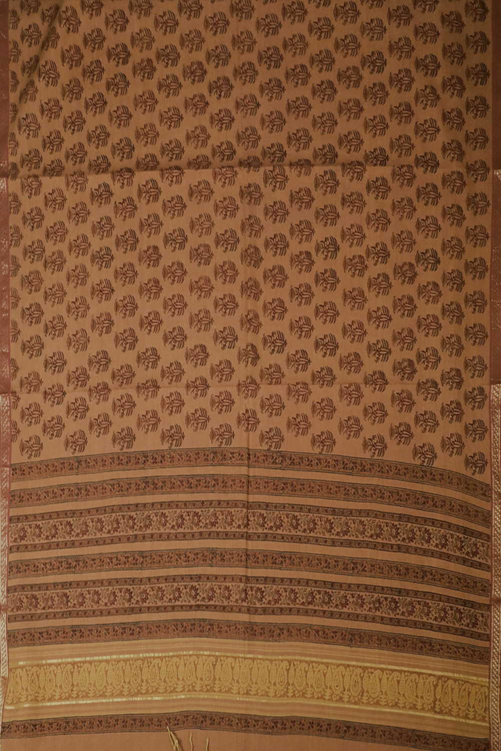 Block Printed Cotton Dupatta - Matkatus  