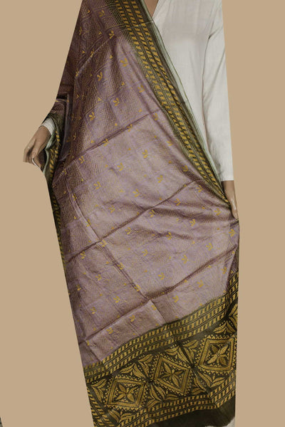 Kantha Silk Dupatta - Matkatus