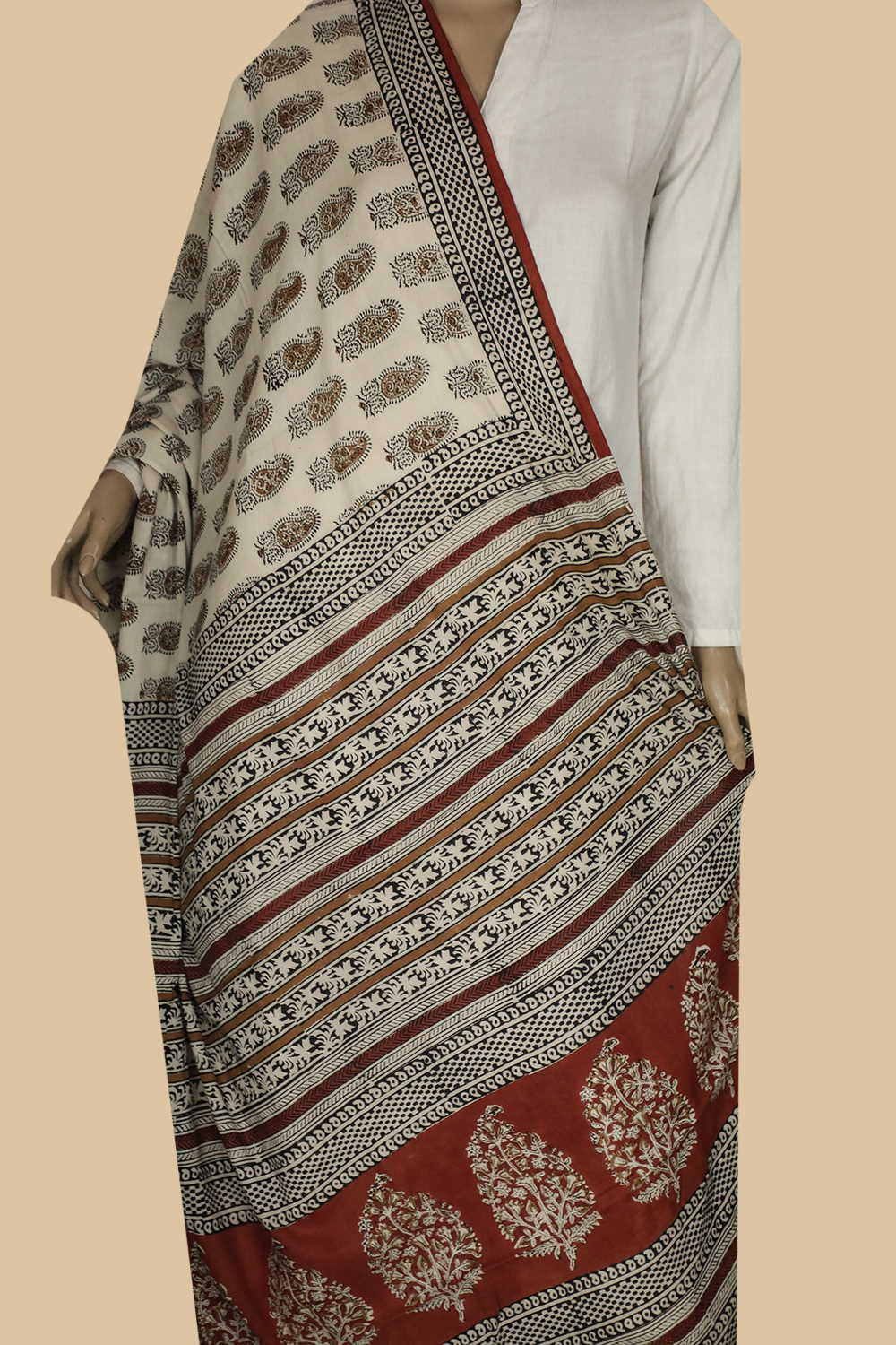 Block Printed Dupattas - Matkatus