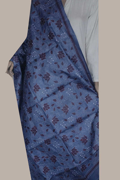 Kantha Silk Dupatta - Matkatus