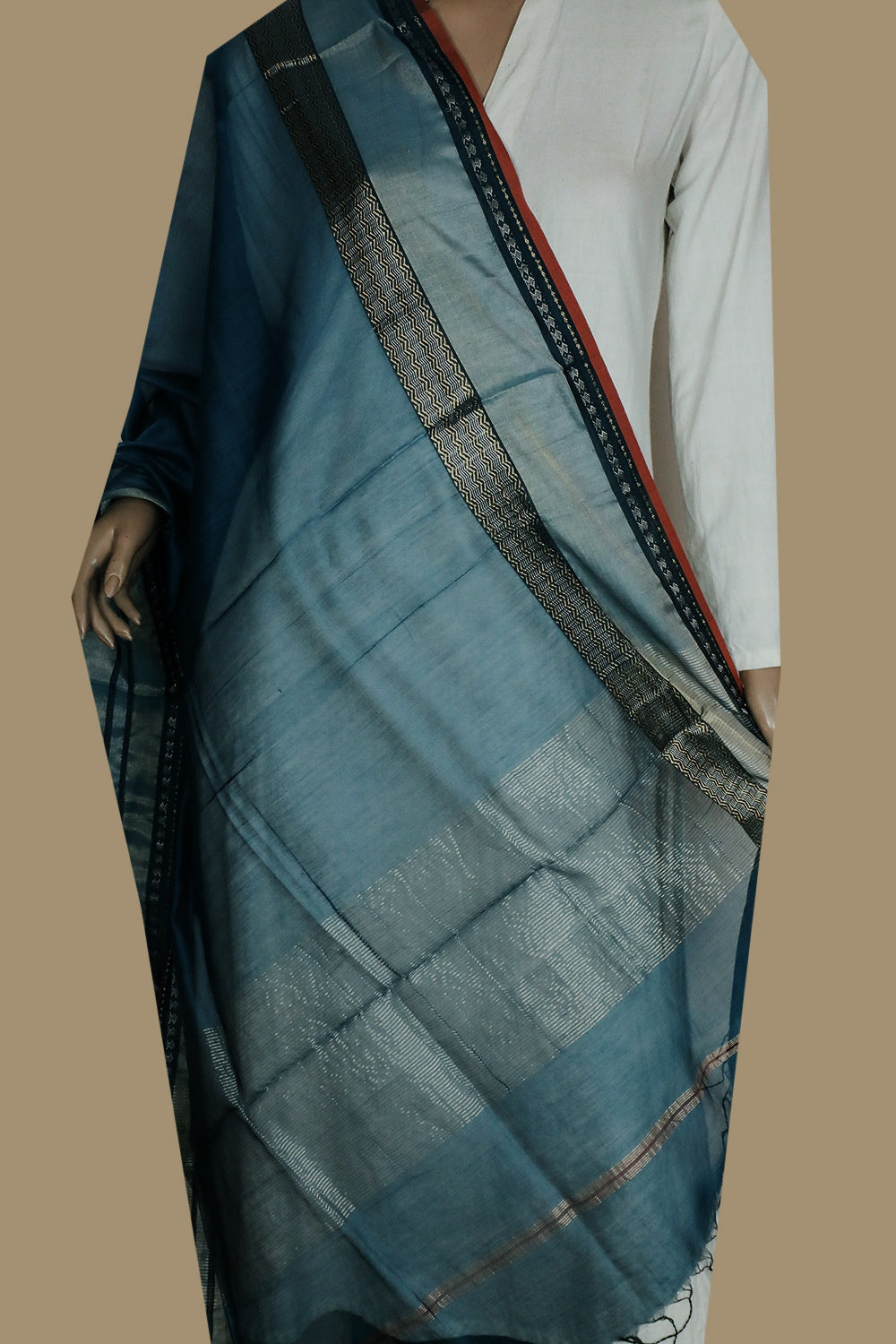 Dupattas - Buy Handwoven Maheshwari Silk Cotton Dupattas - Matkatus