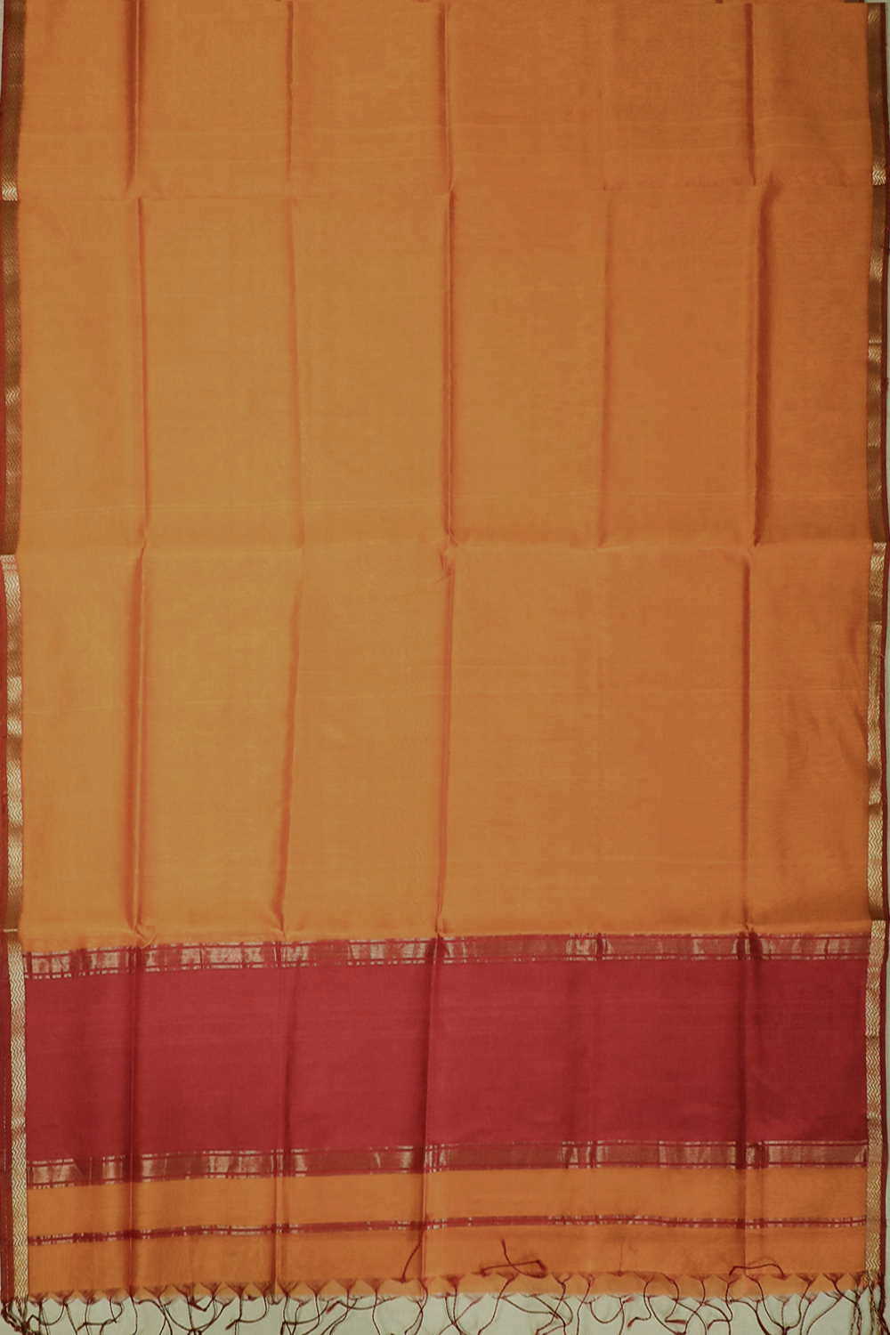 Orange Maheshwari Silk Cotton Dupatta