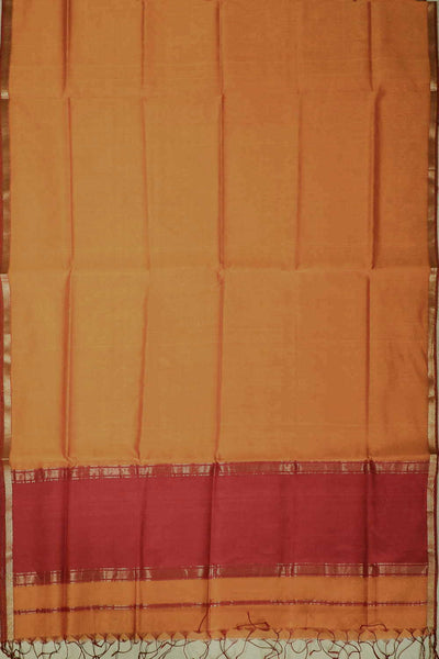 Orange Maheshwari Silk Cotton Dupatta