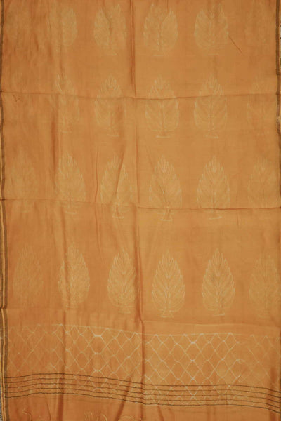 Yellow Shibori Silk Cotton Dupatta