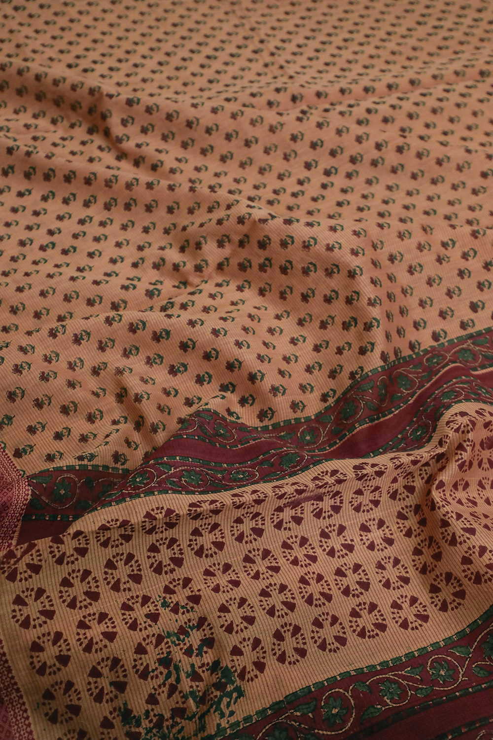 Little Florets Block Printed Chanderi Dupatta