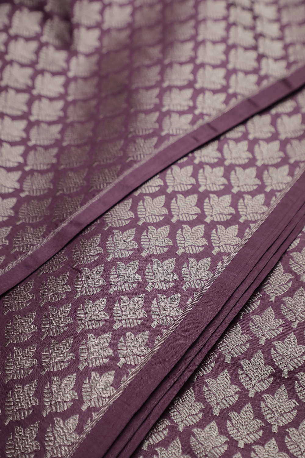 Onion Purple Banarasi Silk Fabric