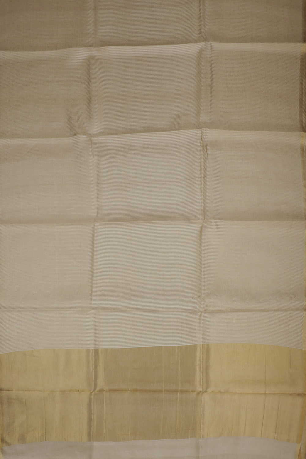 Rich Yellowish Cream Handwoven Tussar Silk saree