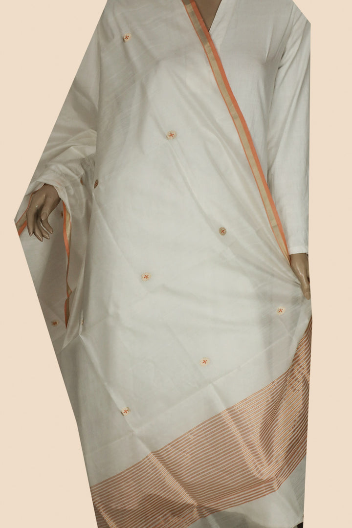 Handwoven Chanderi Dupatta - Matkatus