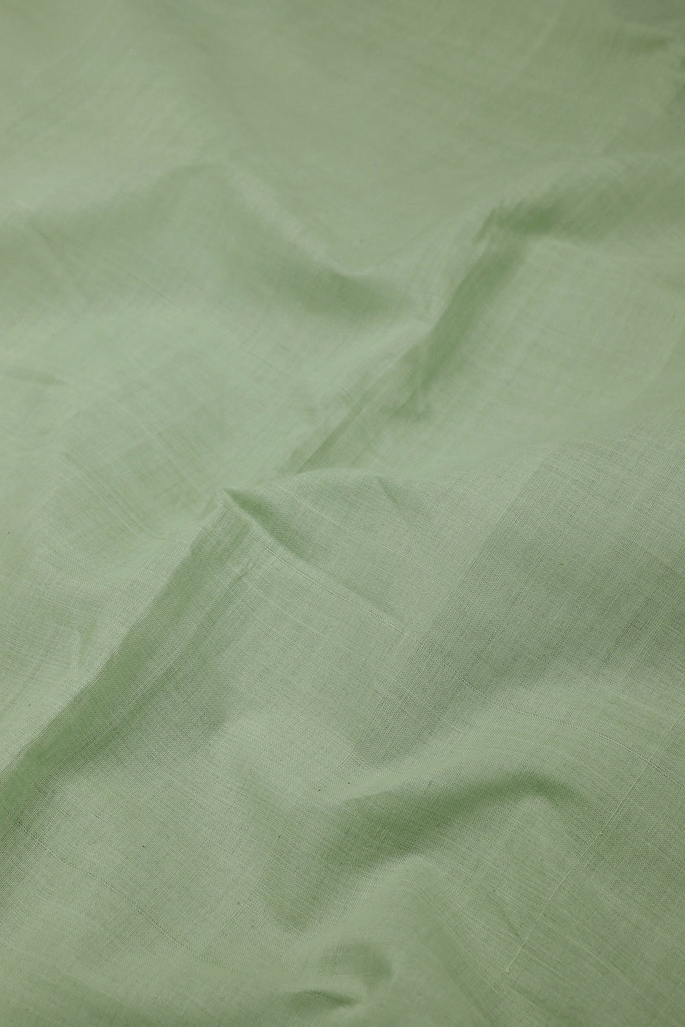 Baby Green Plain Mangalagiri Cotton Fabric - 0.65m