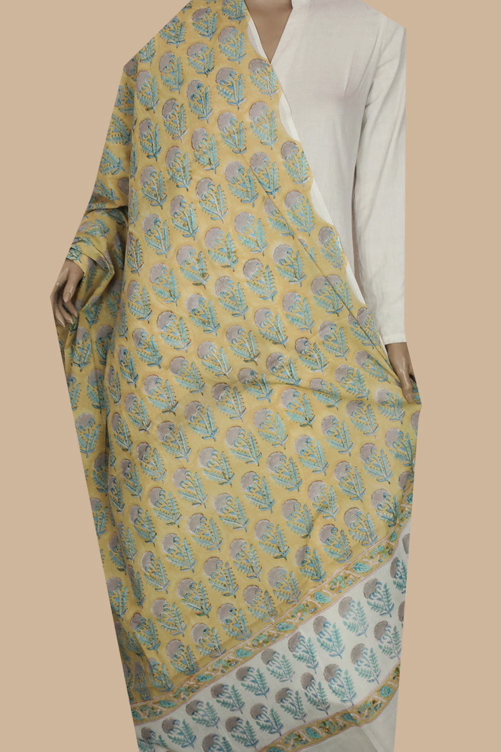 Block Printed Dupattas - Matkatus