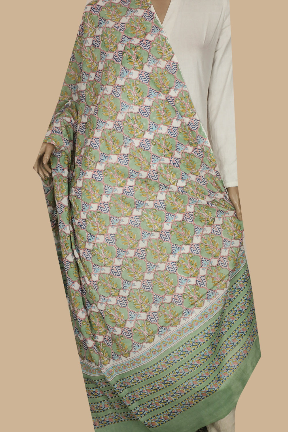 Block Printed Dupattas - Matkatus