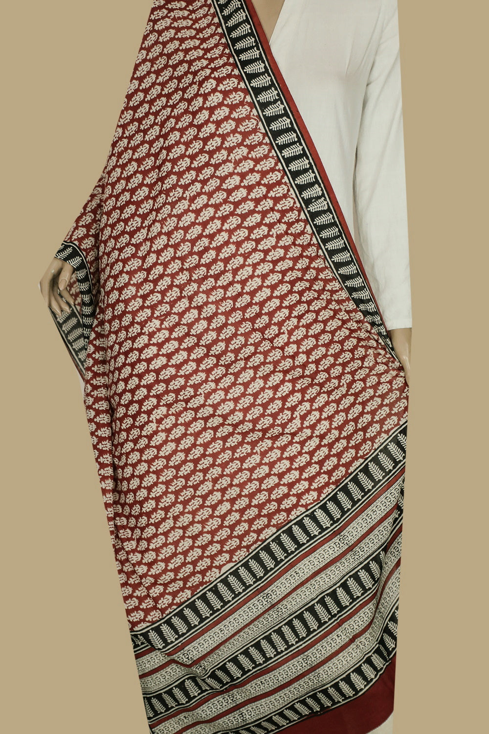 Block Printed Dupattas - Matkatus