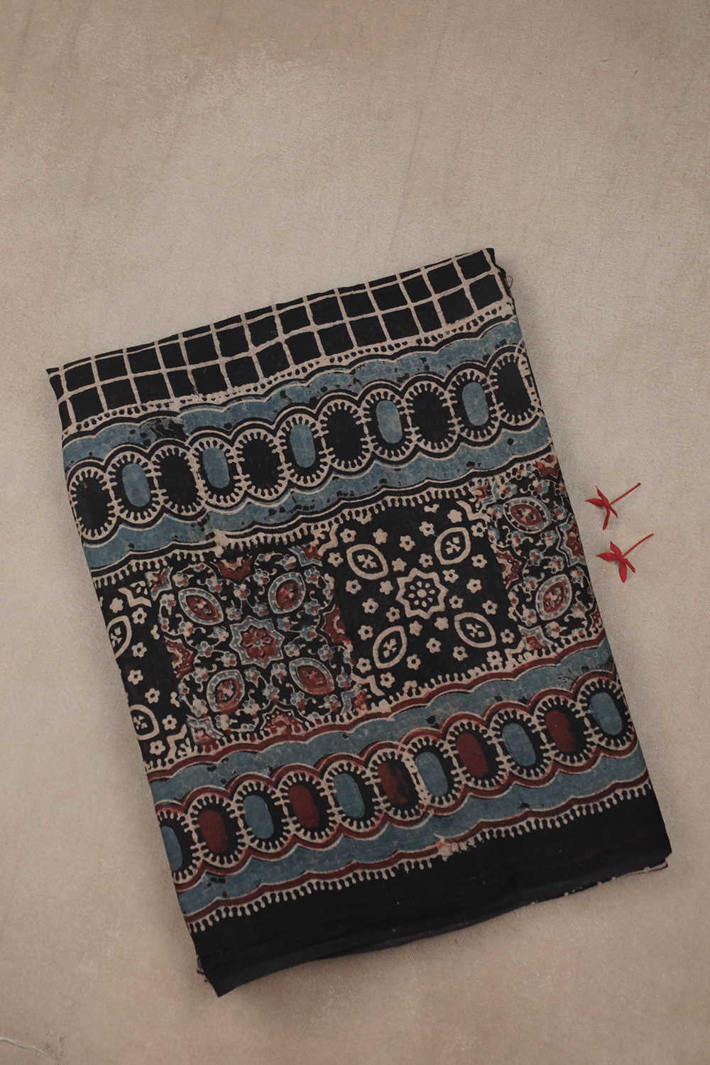 Ajrak Mul Cotton Saree-Matkatus