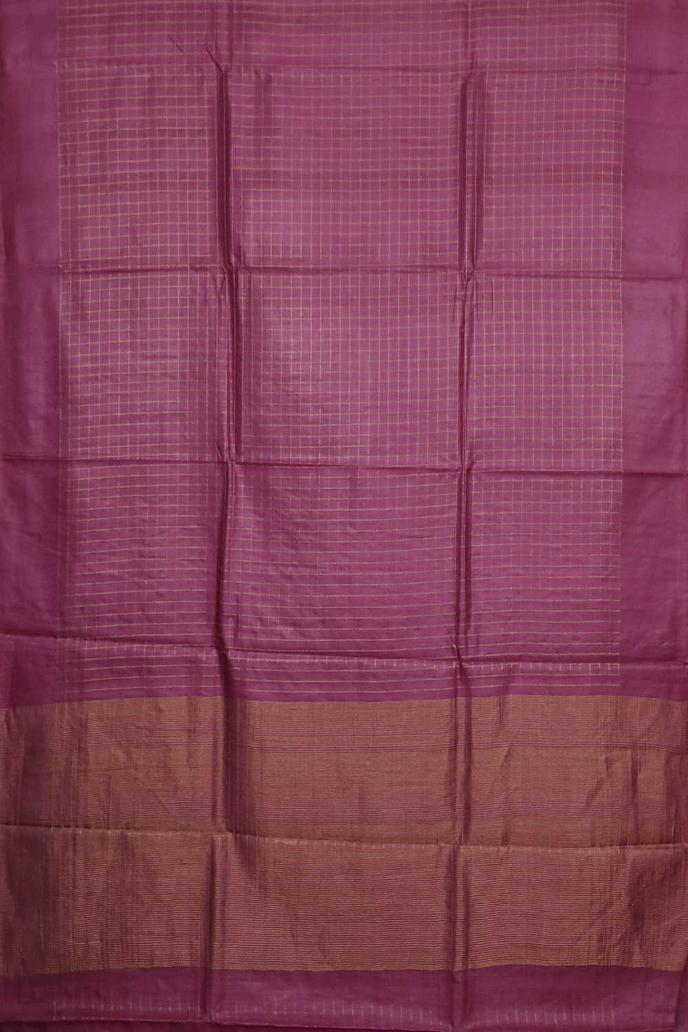 Magenta Pink Handwoven Tussar saree