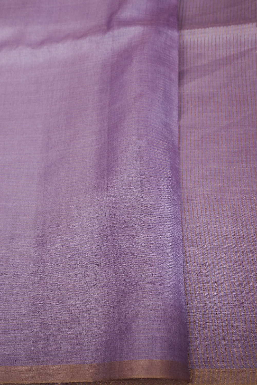 Lavender Pink Handwoven Tussar saree