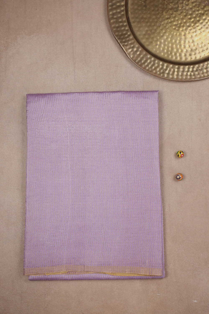 Lavender Pink Handwoven Tussar saree