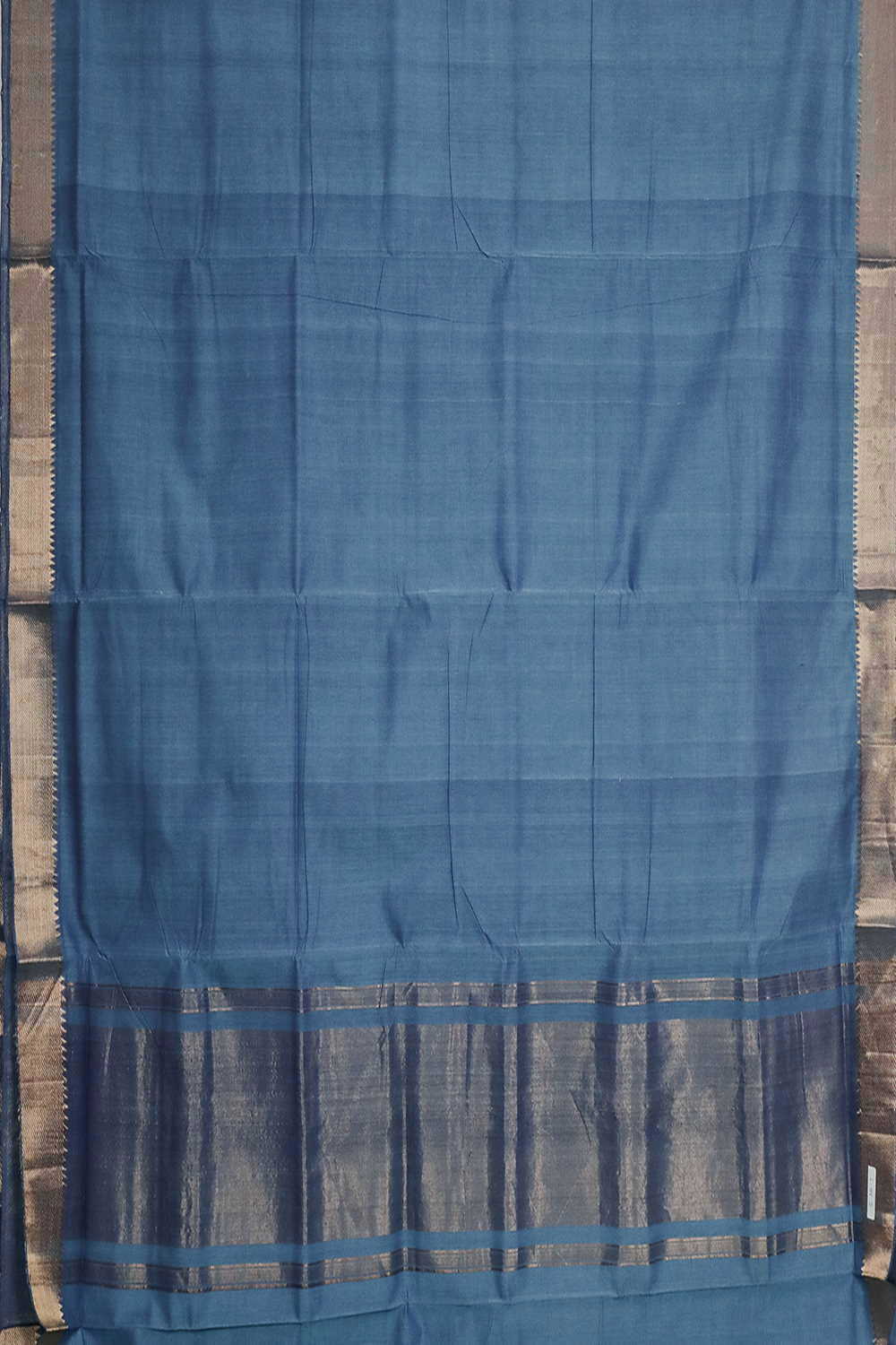 Sapphire Blue Mangalagiri Cotton saree