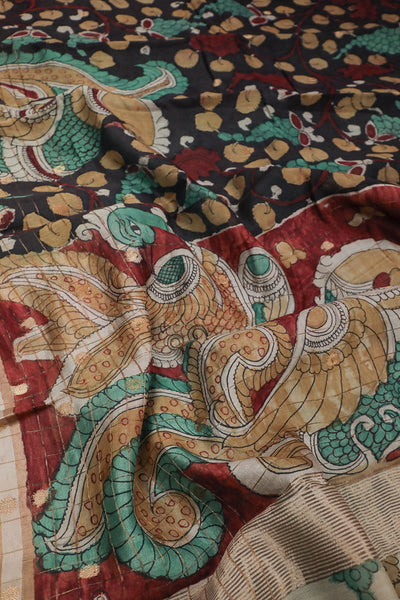 Painted Kalmakari Saree-Matkatus