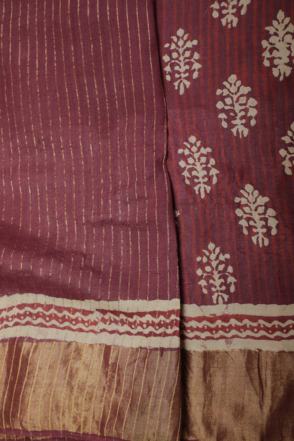 Tussar Silk Saree-Matkatus 