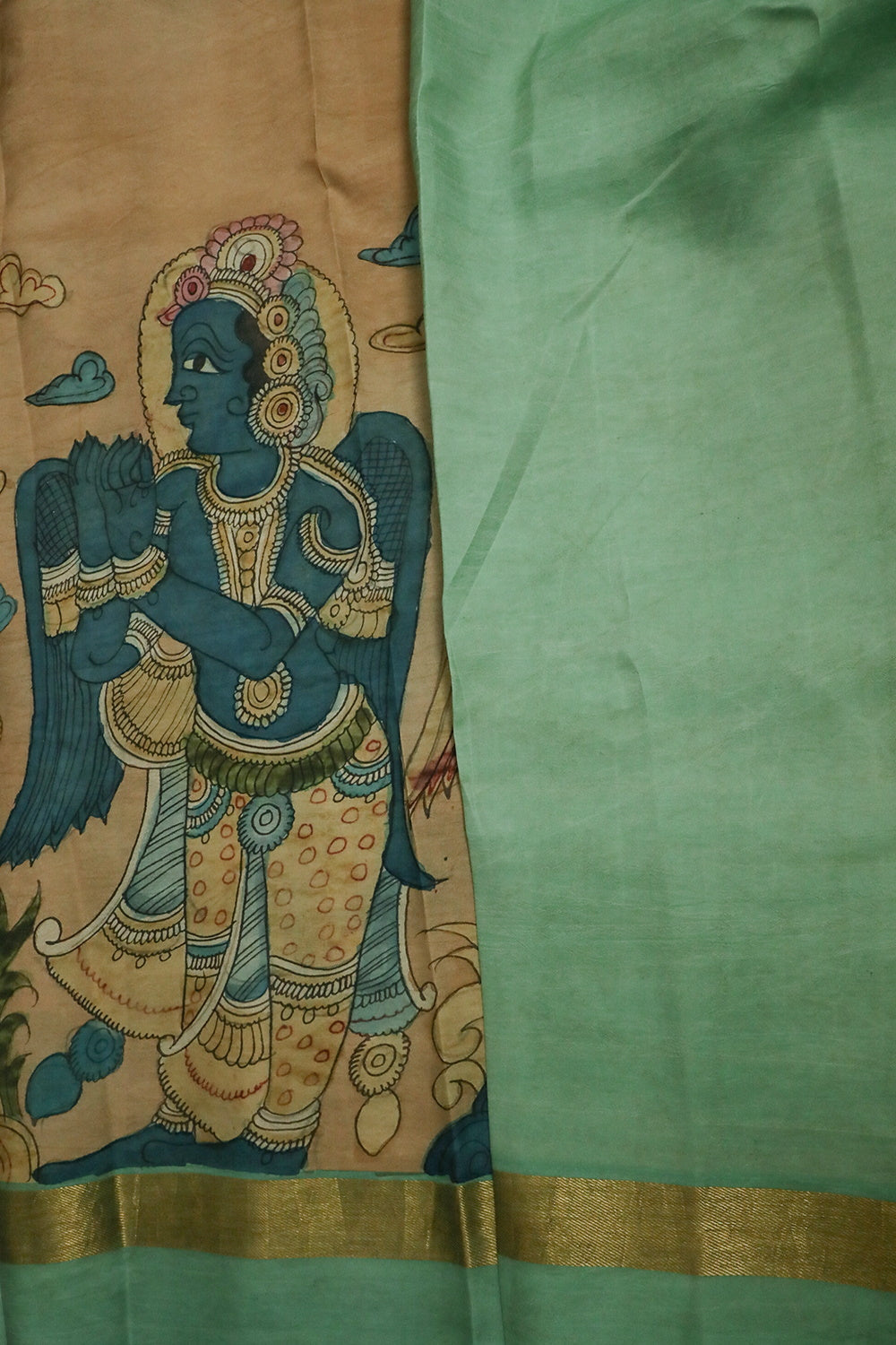 Painted Kalmakari Saree-Matkatus