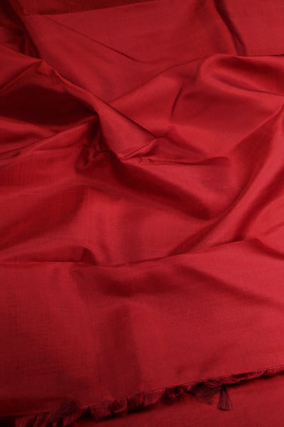 Dark Red Kanchipuram Silk saree