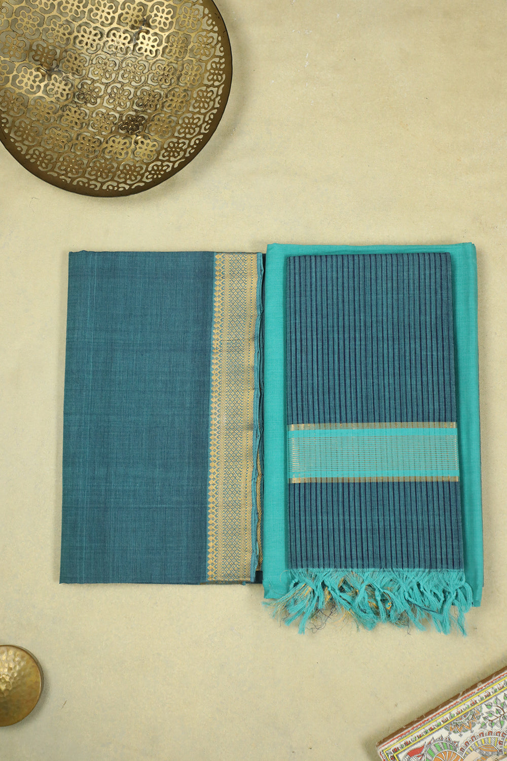 Shade of Green Mangalagiri Cotton Suit