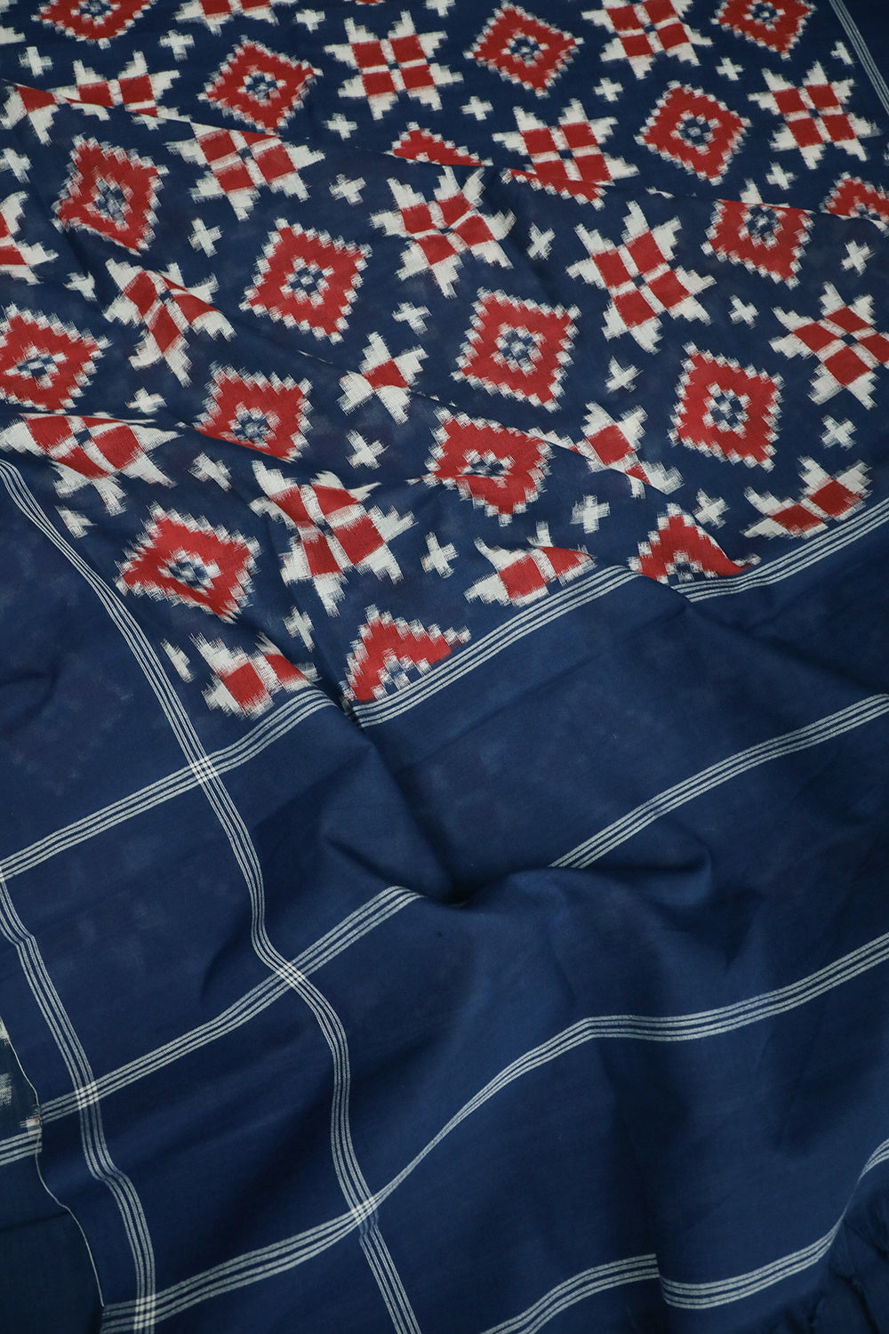 Ikat Cotton Dupatta - Matkatus