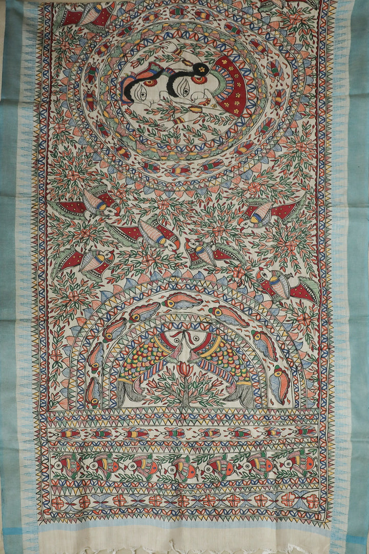 Hand Painted Dupatta - Matkatus